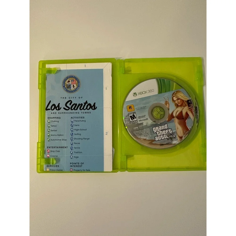 Grand Theft Auto V - Microsoft Xbox 360 - CIB With Map & Manual